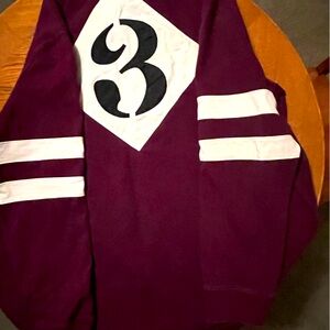 Vintage polo rugby shirt size large deep red/ Ralph Lauren crest on chest